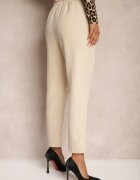 new collection Pantaloni țigaretă Bej Zalko