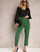 new collection Pantaloni Verde tip țigaretă Zalko