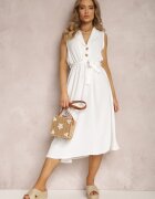 new collection Rochie Albă cu Curea Phellialla