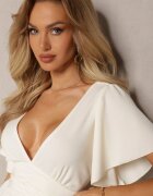 new collection Rochie Bej Deschis cu Croială Cloș și Cusături Decorative Celarsa