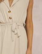 new collection Rochie Bejă cu curea Phellialla
