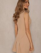 new collection Rochie-cămașă bej închis decorată cu nasturi Rediure