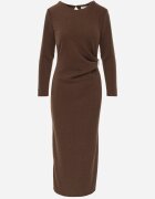 new collection Rochie Maro cu Viscoză Tip Bodycon Decorată pe Lateral cu Aplicație Tizarria