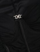 new collection Rochie Neagră Tip Corset Mulată Cu încrețituri Werini