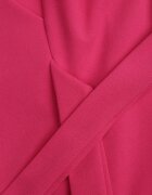 new collection Rochie petrecută Fucsia cu poale evazate și legătură decorativă Dannola