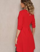 new collection Rochie Roșie cu croială trapezoidală cu spate mai lung Gemivra