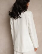 new collection Sacou Alb Dublu rând din viscoză și cu umerii rigidi Ellirisa