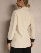new collection Sacou Bej Cintrat Decorat cu Revere Evelhiria