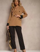 new collection Sacou Cambrat Maro Decorat Cu Revere Evelhiria