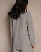 new collection Sacou Gri cu Dublu Rând de Nasturi cu Vâscoză și Umeri Structurați Ellirisa