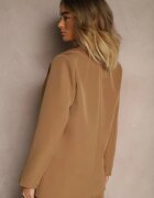 new collection Sacou Maro cu Imitație de Buzunare și Linie a Umerilor Întărită Vivissea