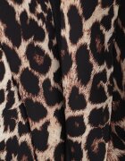 new collection Sacou Maro cu imprimeu leopard fără închidere cu curea și umeri structurați Etanwen