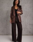 new collection Sacou Maro cu mâneci 3/4 cu imprimeu leopard tip cutie Tormille
