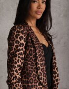 new collection Sacou Maro cu mâneci 3/4 cu imprimeu leopard tip cutie Tormille