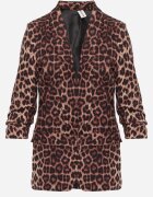 new collection Sacou Maro cu mâneci 3/4 cu imprimeu leopard tip cutie Tormille