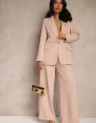 new collection Sacou Roz închis cu Imitație Decorativă de Buzunare Nilzedi