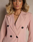new collection Sacou Taliat Roz Decorat cu Revere Evelhiria