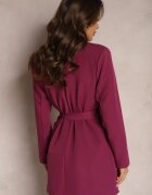 new collection Sacou tip rochie Violet închis Legat cu cordon în talie Ardthana