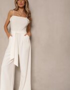 new collection Salopetă Cambrată Bej deschis cu Cordon Desine