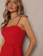 new collection Salopetă Roșie cambrată cu curea Desine