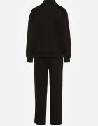 new collection Set de Trening Negru din Bumbac Bluză cu Fermoar și Pantaloni Teviora