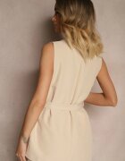 new collection Vestă de costum Bej cu curea Viviselle