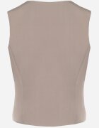 new collection Vestă Gri deschis Elegantă în stil de costum Sylvenie
