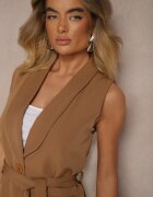 new collection Vestă Maro de costum cu curea Viviselle