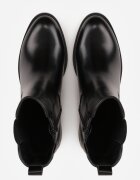 orena paris Botine Chelsea cu detaliu metalic Bobene Negre