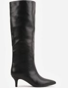 orena paris Cizme cu toc stiletto tip kitten cu carâmb larg Golla Negre