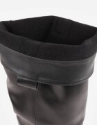 orena paris Cizme până la genunchi cu toc gros jos și mânere decorative Avgione Negre