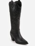 orena paris Cizme Western în stil cowboy cu toc și cusături Ifuna Negre