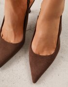 pallika Pantofi cu toc stiletto slingback Vedera cu toc clepsidră Negri Maro