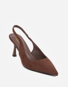 pallika Pantofi cu toc stiletto slingback Vedera cu toc clepsidră Negri Maro