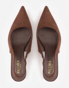 pallika Pantofi cu toc stiletto slingback Vedera cu toc clepsidră Negri Maro