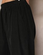 palma Pantaloni din bumbac negri cu talie înaltă în stil clasic Arivora