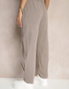 palma Pantaloni Gri din Bumbac High Waist Galili