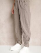 palma Pantaloni Gri din Bumbac High Waist Galili