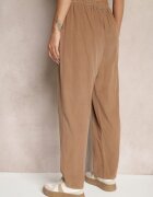 palma Pantaloni Maro De Bumbac Talie Înaltă Stil Clasic Arivora