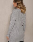 palma Pulover Gri cu Bumbac Viscoză și Model Decorativ Viacelia