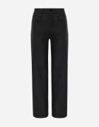  Pantaloni cerati croi drept Pirette Negri