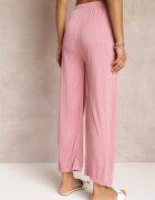  Pantaloni Roz Largi cu Elastic încrețit și Șnur Feliti