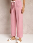  Pantaloni Roz Largi cu Elastic încrețit și Șnur Feliti