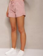  Pantaloni scurți Roz largi din bumbac cu elastic în talie Dezorea