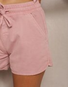  Pantaloni scurți Roz largi din bumbac cu elastic în talie Dezorea
