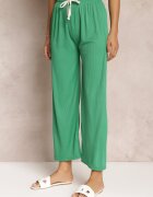  Pantaloni Verzi Largi cu elastic încrețit și șnur Feliti