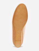  Pantofi bej deschis Vices pe pană cu branț din piele în stil Boho Mivella