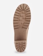  Pantofi Bej închis Mocasin cu toc bloc cu platformă Decorat cu cataramă Acridna