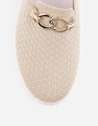  Pantofi bej slip-on stil teniși cu cataramă Wiatalia