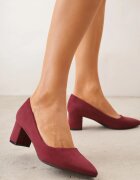  Pantofi cu toc Bordo Casual cu toc gros Bastien